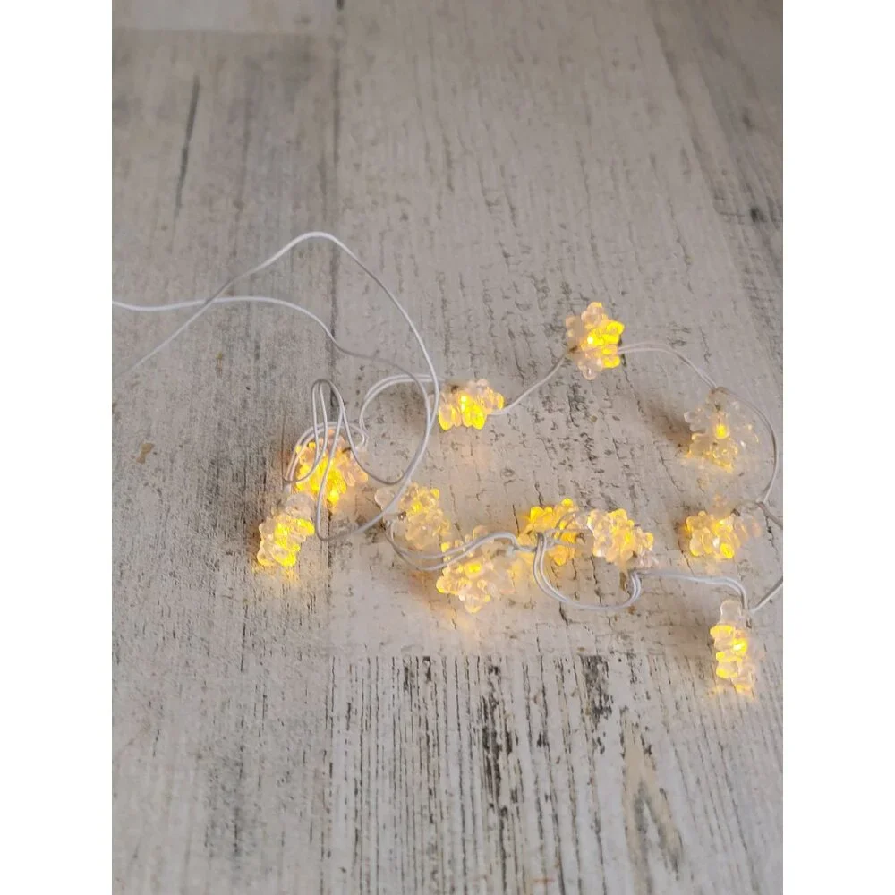 Dept 56 53122 String of 12 snowflakes Lights‎ village accessory xmas